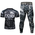 Mens Compression Fightwear Jiu Jitsu Set - SECTOR MMA