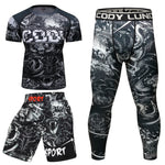 Mens Compression Fightwear Jiu Jitsu Set - SECTOR MMA