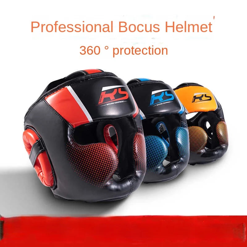 MMA Boxing Full Face Headgear – For Adults & Kids (Muay Thai, Kickboxing, Sanda)