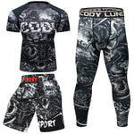 Mens Compression Fightwear Jiu Jitsu Set - SECTOR MMA