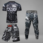 Mens Compression Fightwear Jiu Jitsu Set - SECTOR MMA