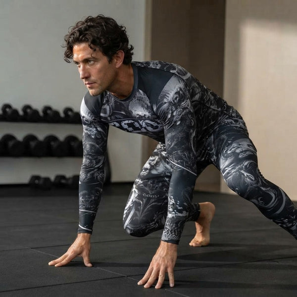 Mens Compression Fightwear Jiu Jitsu Set - SECTOR MMA