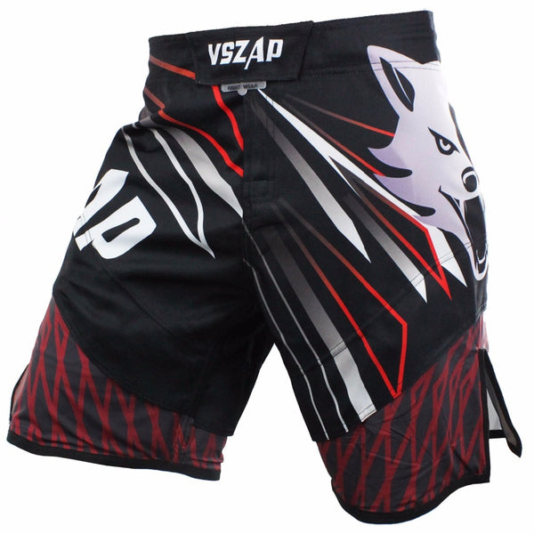 VSZAP 2017 Muay Thai Boxing Shorts Printing Pantalon MMA Shorts Fight Grappling Short Polyester Kick Gel Thai Boxing Shorts MMA