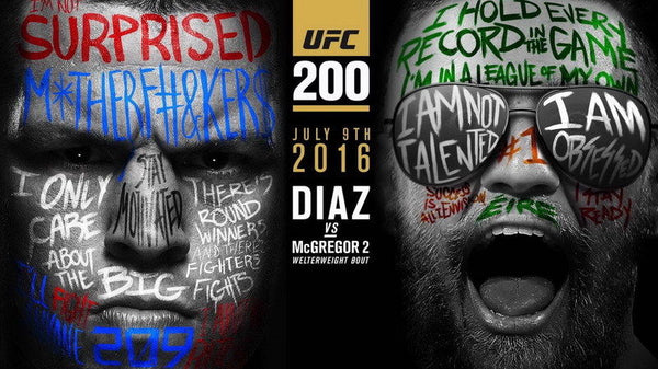 McGregor vs Diaz UFC 200 Poster - SECTOR MMA