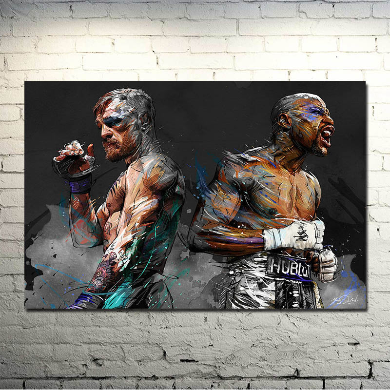 Conor McGregor Boxing Poster – UFC Silk Canvas Print - SECTOR MMA