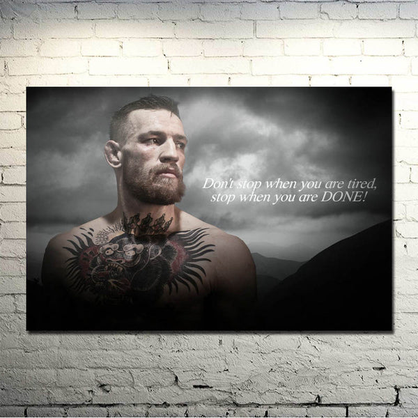 Conor McGregor UFC Motivational BOXING Silk Or Canvas Poster 13x20 24x36 inch Picture For Living Room Decor -025