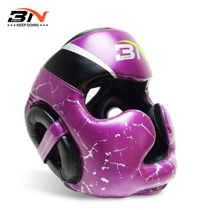 Leather Boxing Headgear - SECTOR MMA