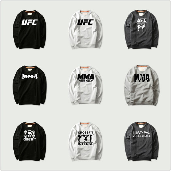 UFC MMA Crossfit Skull Punisher Strong Collection Sweatshirts Ultimate Fighting Championship Thick Winter Men Work Out Hoodies